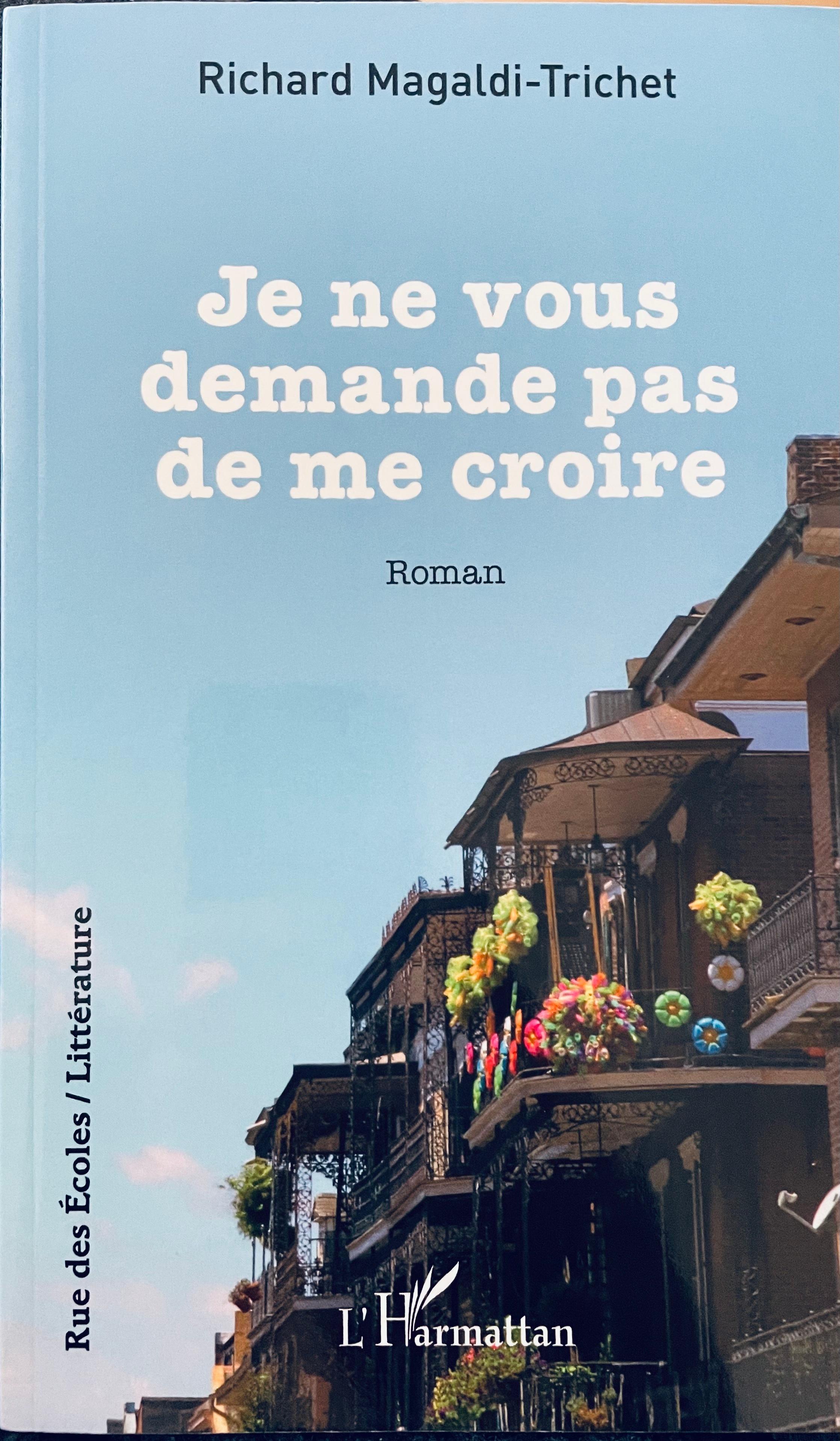 1ère de couverture de JE NE VOUS DEMANDE PAS DE ME CROIRE