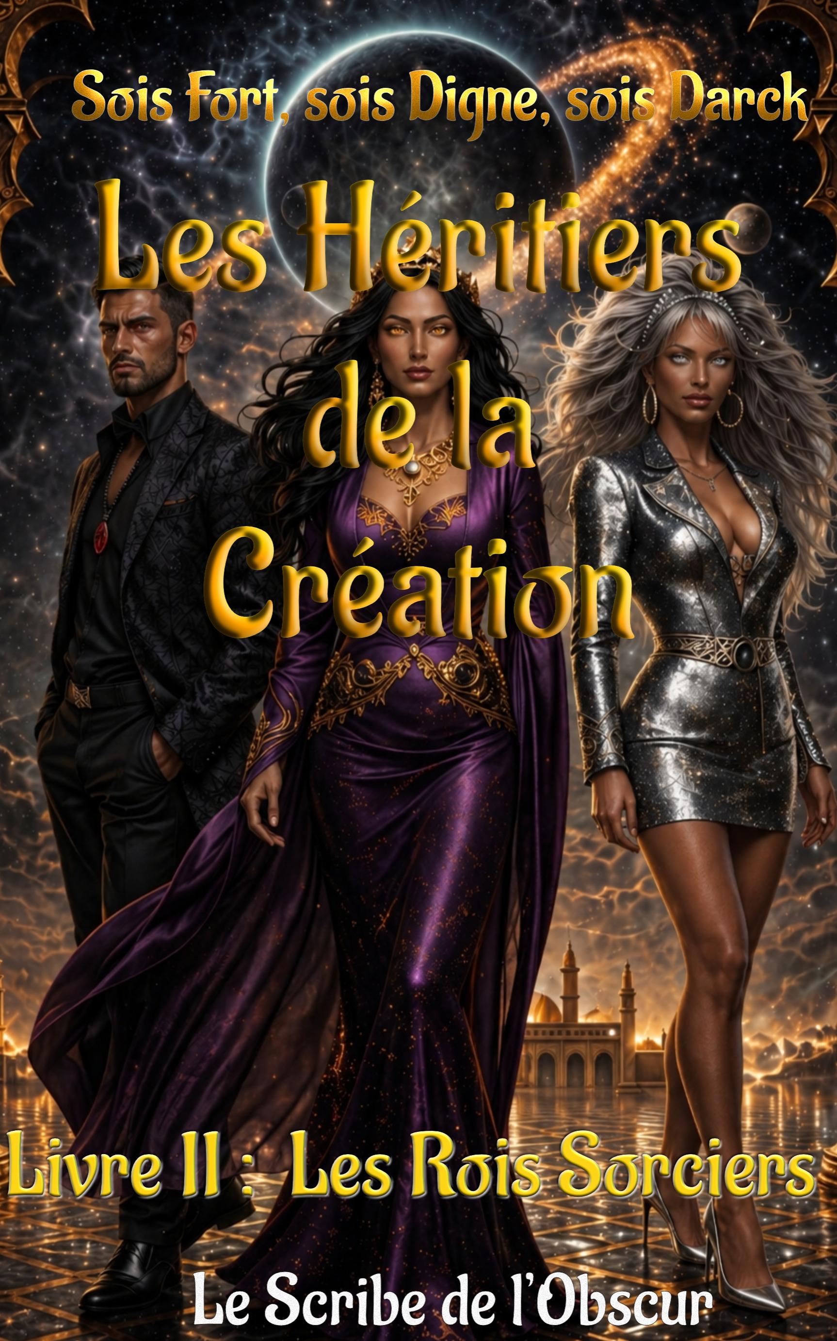 1ère de couverture de Wurathat al-Khalq (Les Héritiers de la Création) / Livre II : Les Rois Sorciers