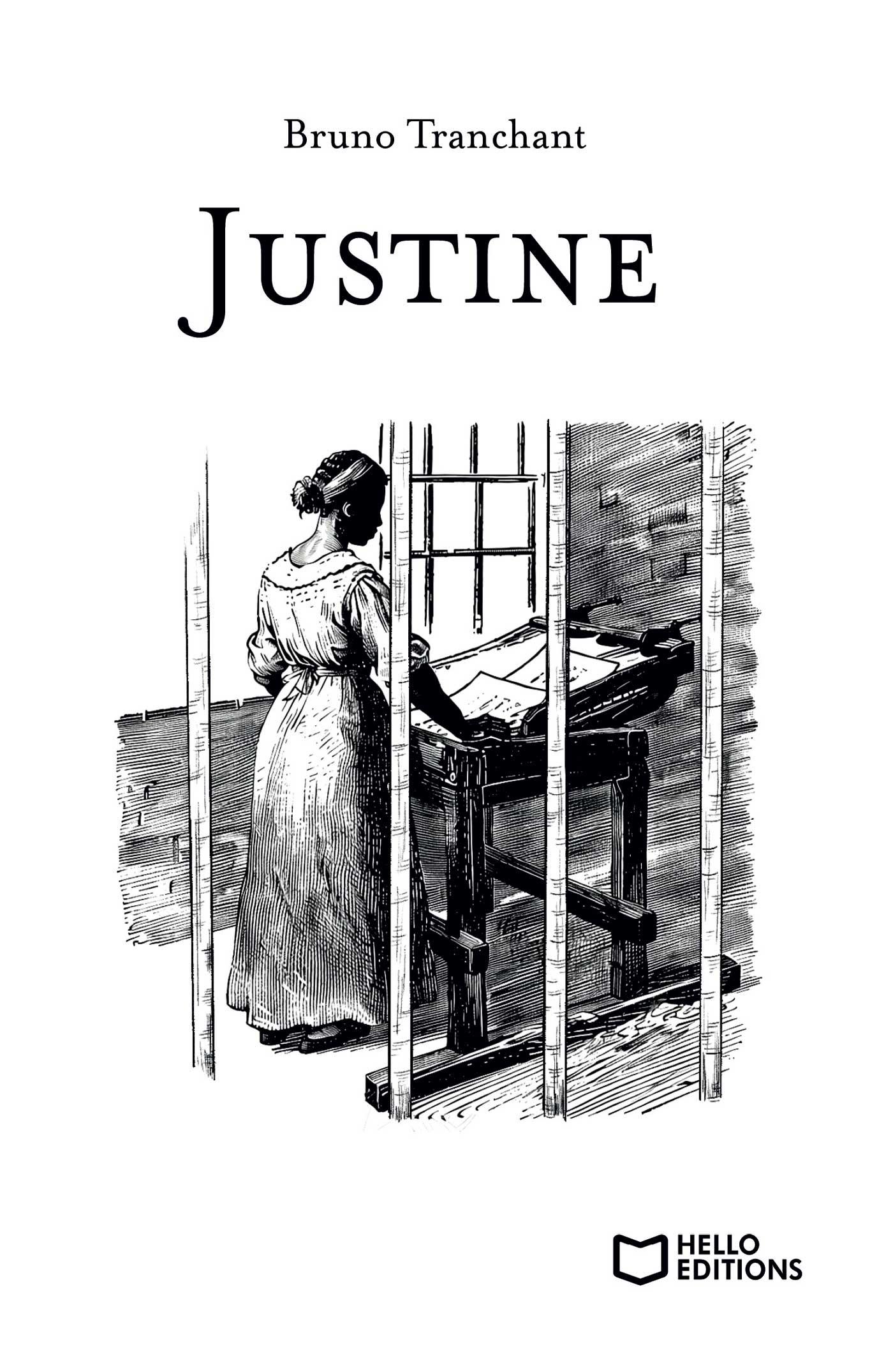 1ère de couverture de Justine