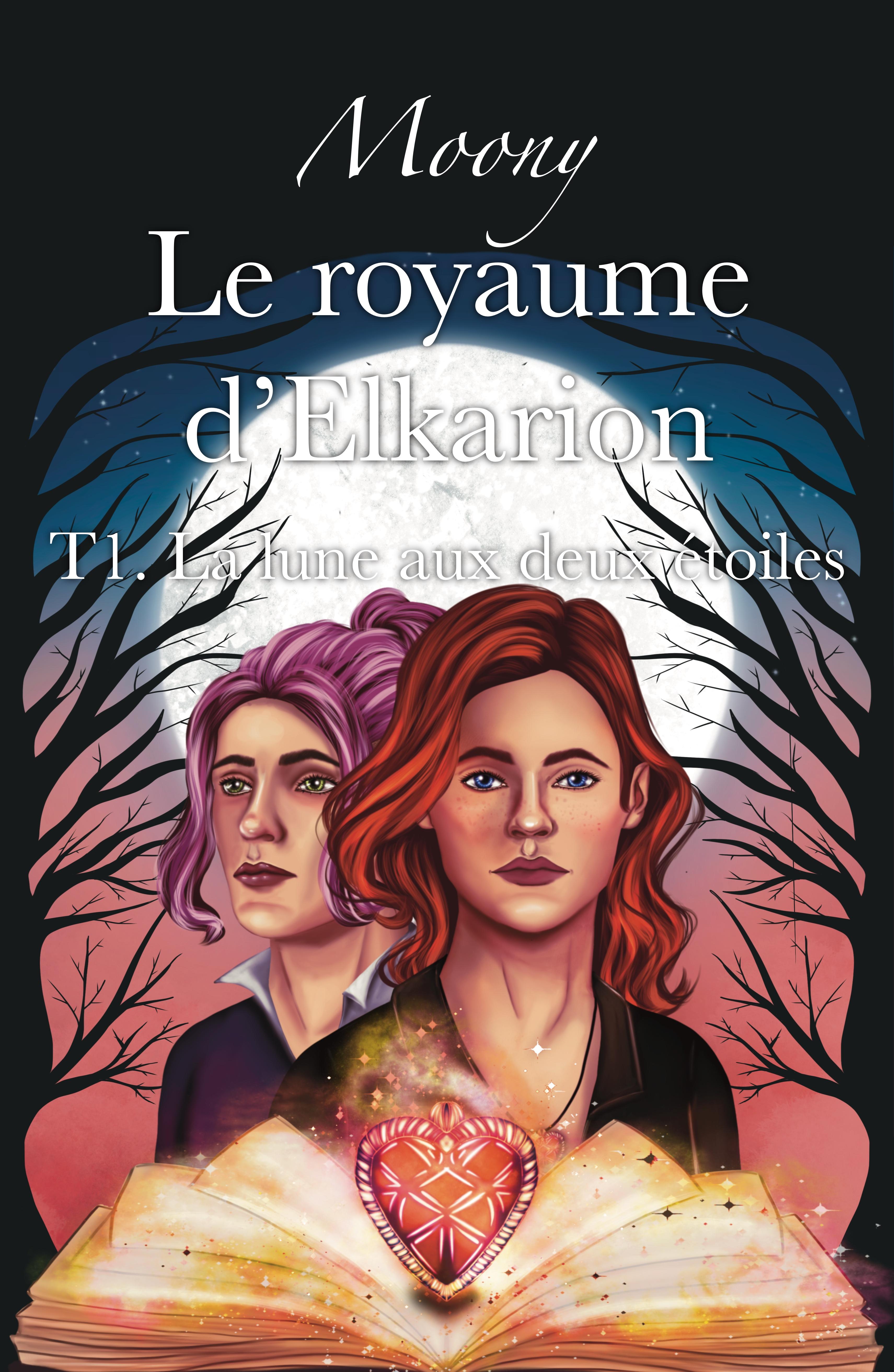 1ère de couverture de Le royaume d’Elkarion T1. La lune aux deux étoiles