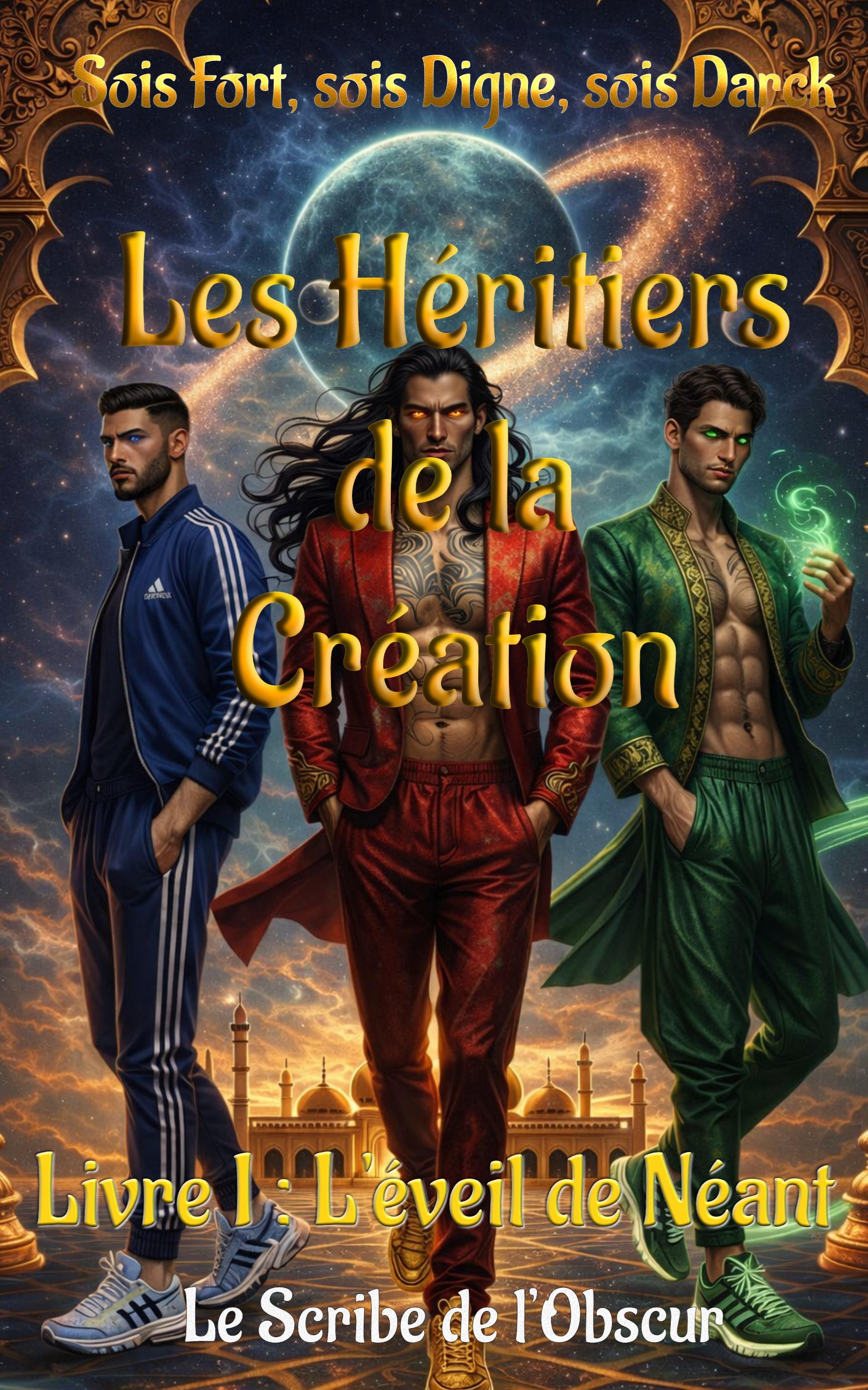 1ère de couverture de Les Héritiers de la Création : l'éveil de Néant.