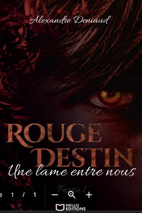 1ère de couverture de Rouge Destin : Une lame entre nous - Partie I