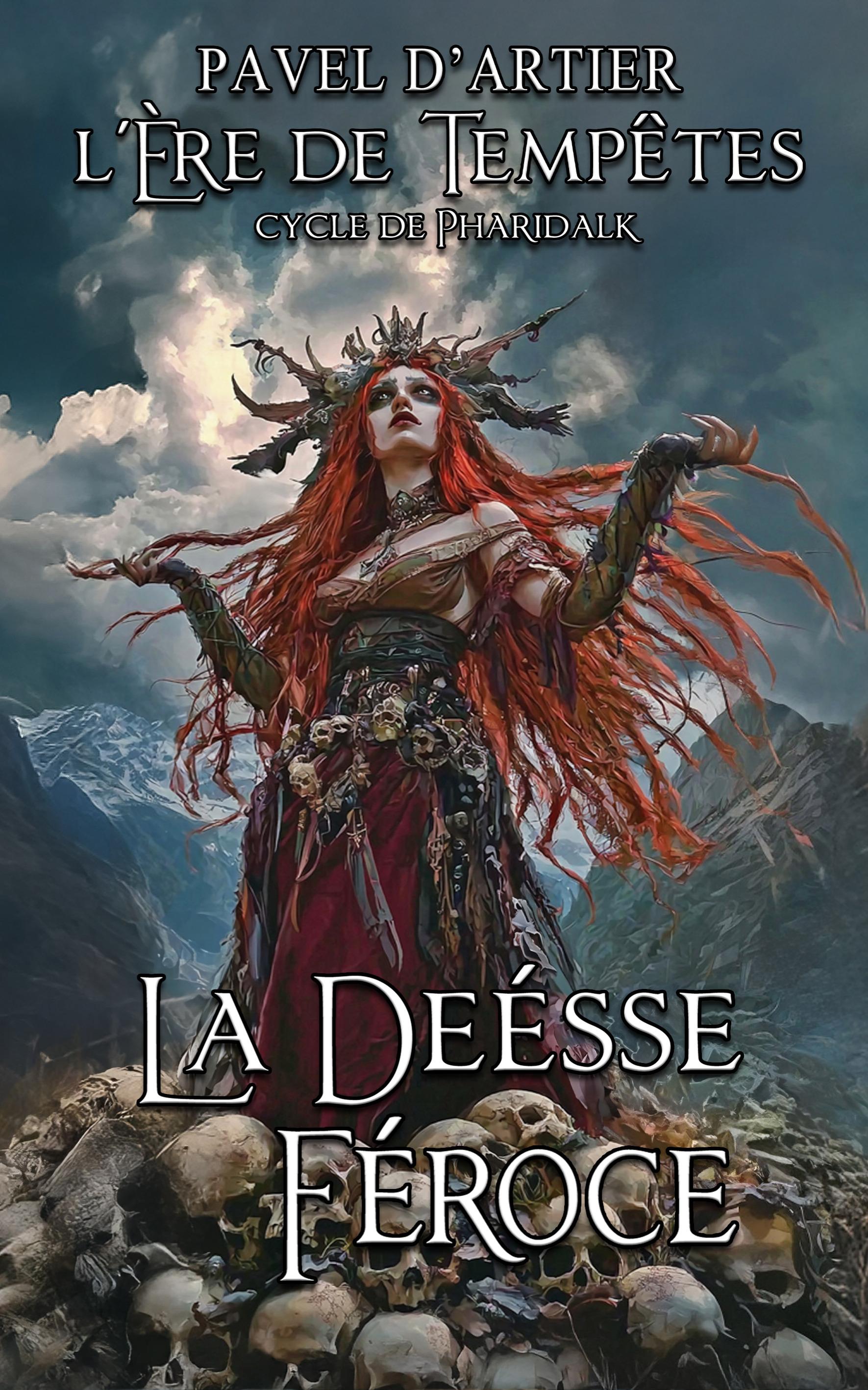 1ère de couverture de La Déesse Féroce: Cycle de Pharidalk livre 1re 1 La Déesse De La Montagne