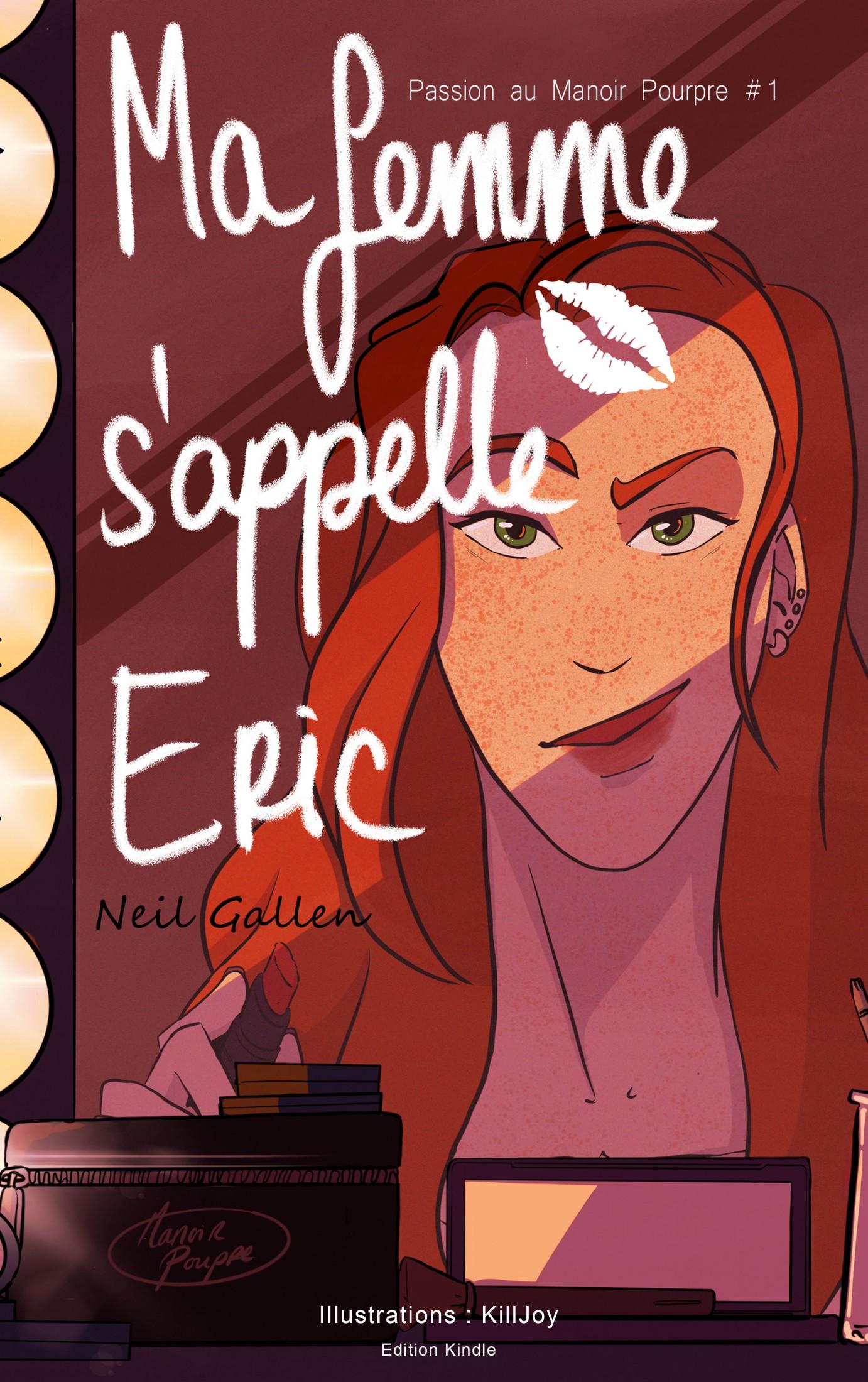 1ère de couverture de Ma femme s'appelle Eric (Passion au Manoir Pourpre t. 1)