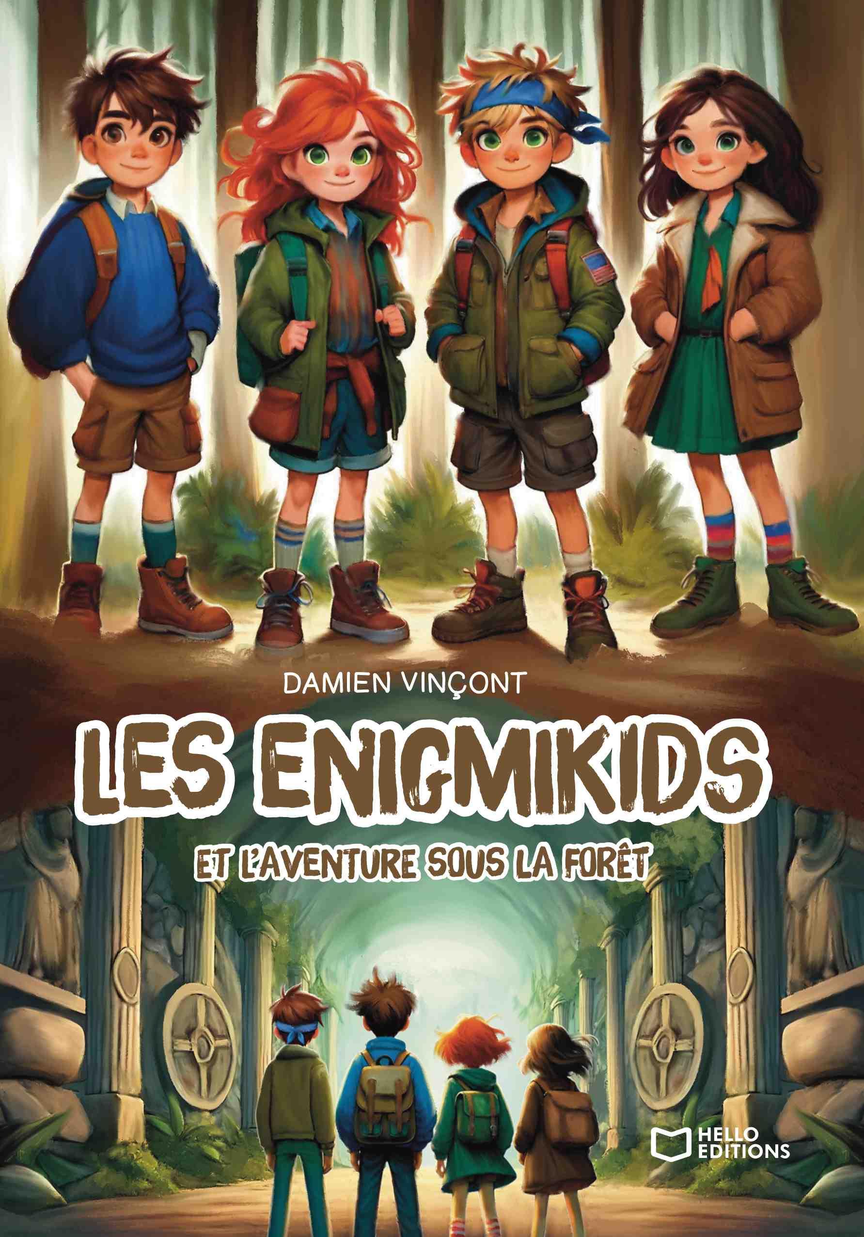 1ère de couverture de Les Enigmikids et l'aventure sous la forêt