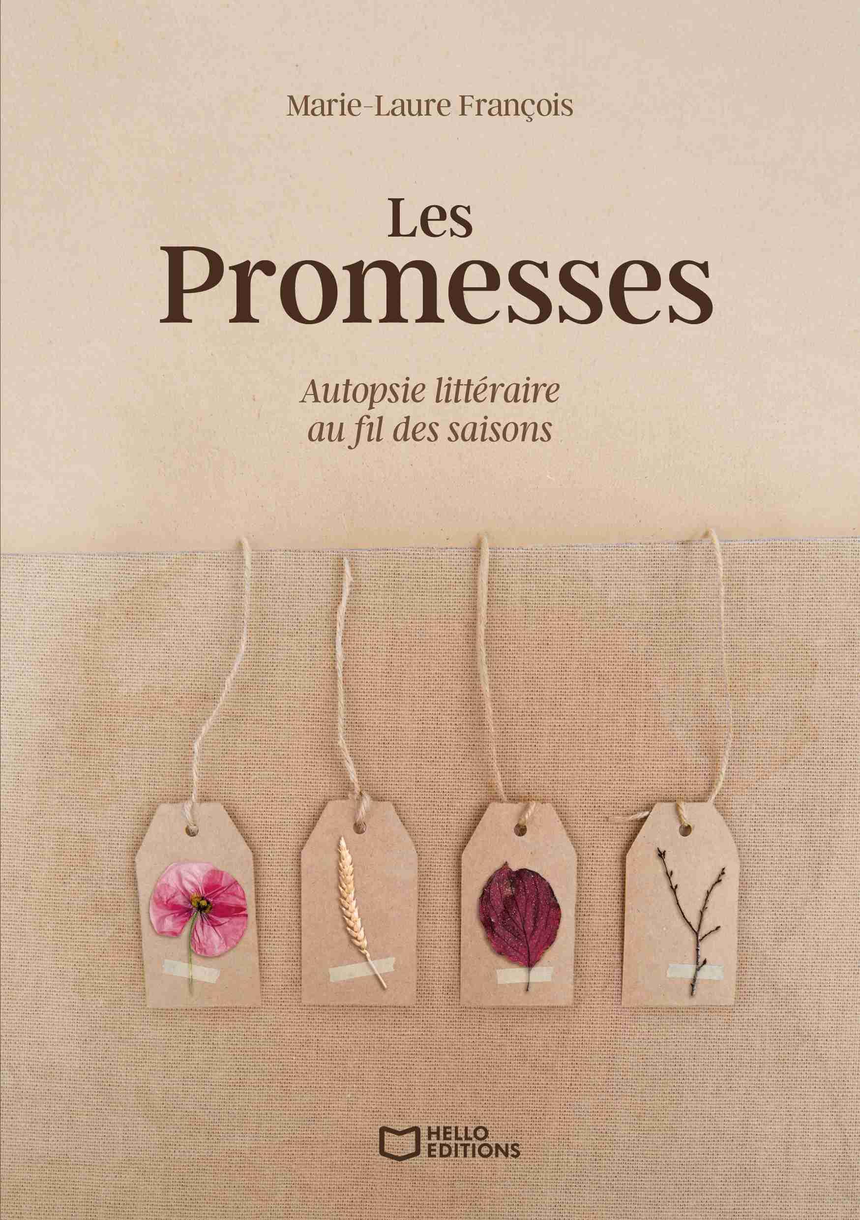 1ère de couverture de Les Promesses - Autopsie littéraire au fil des saisons